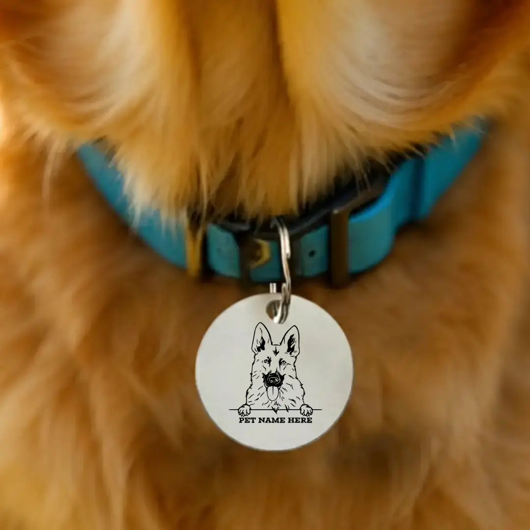 Customized German Shepherd Dog Tag