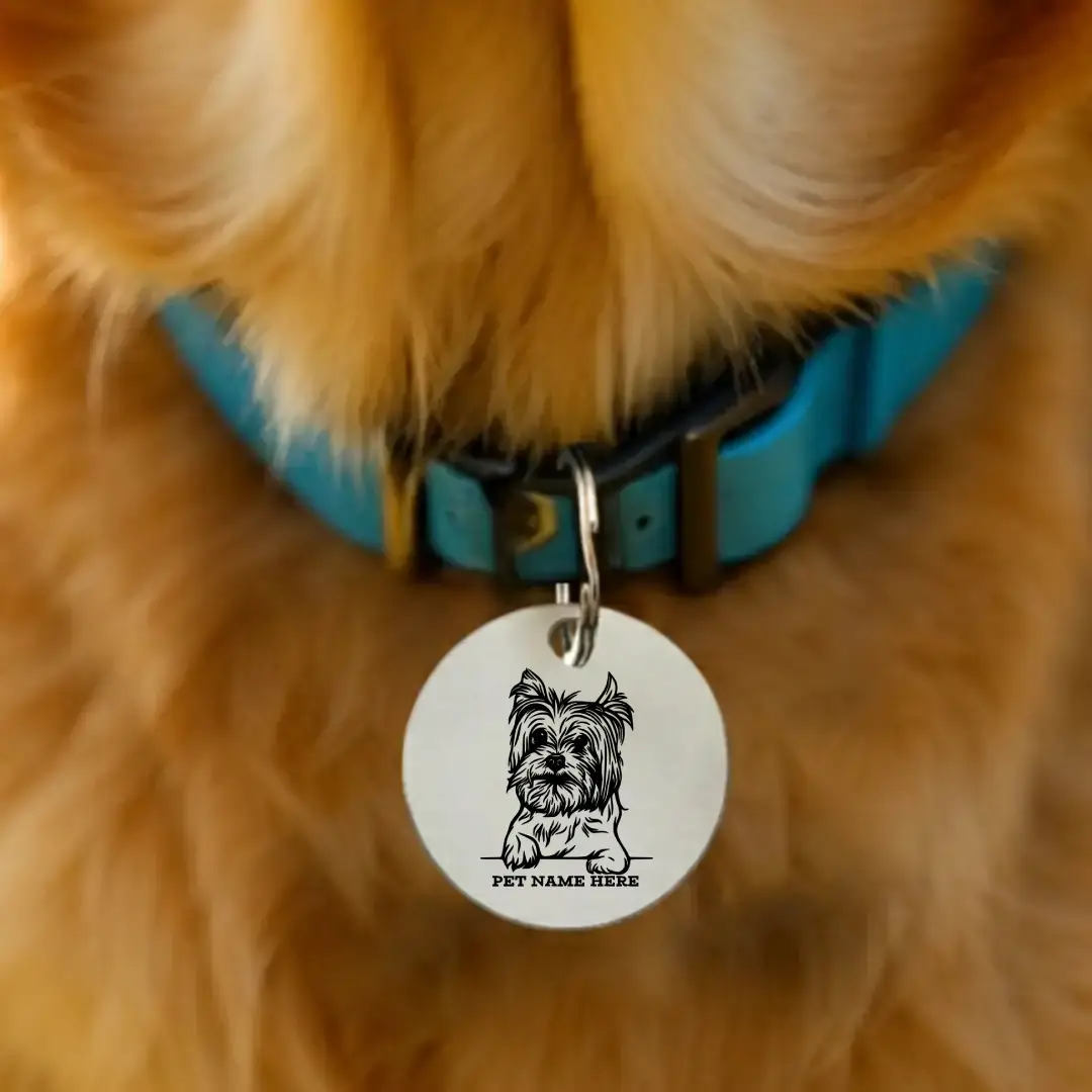 Customized yorkshire Terriers Dog Tag