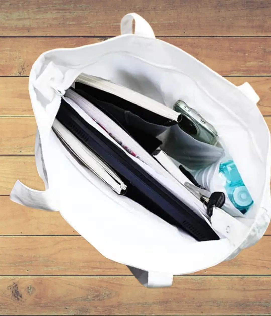 Self Motivation Large Black Tote Bag - Image 3