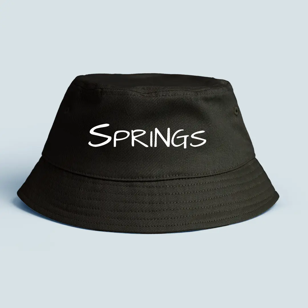 Springs Black Bucket Hat