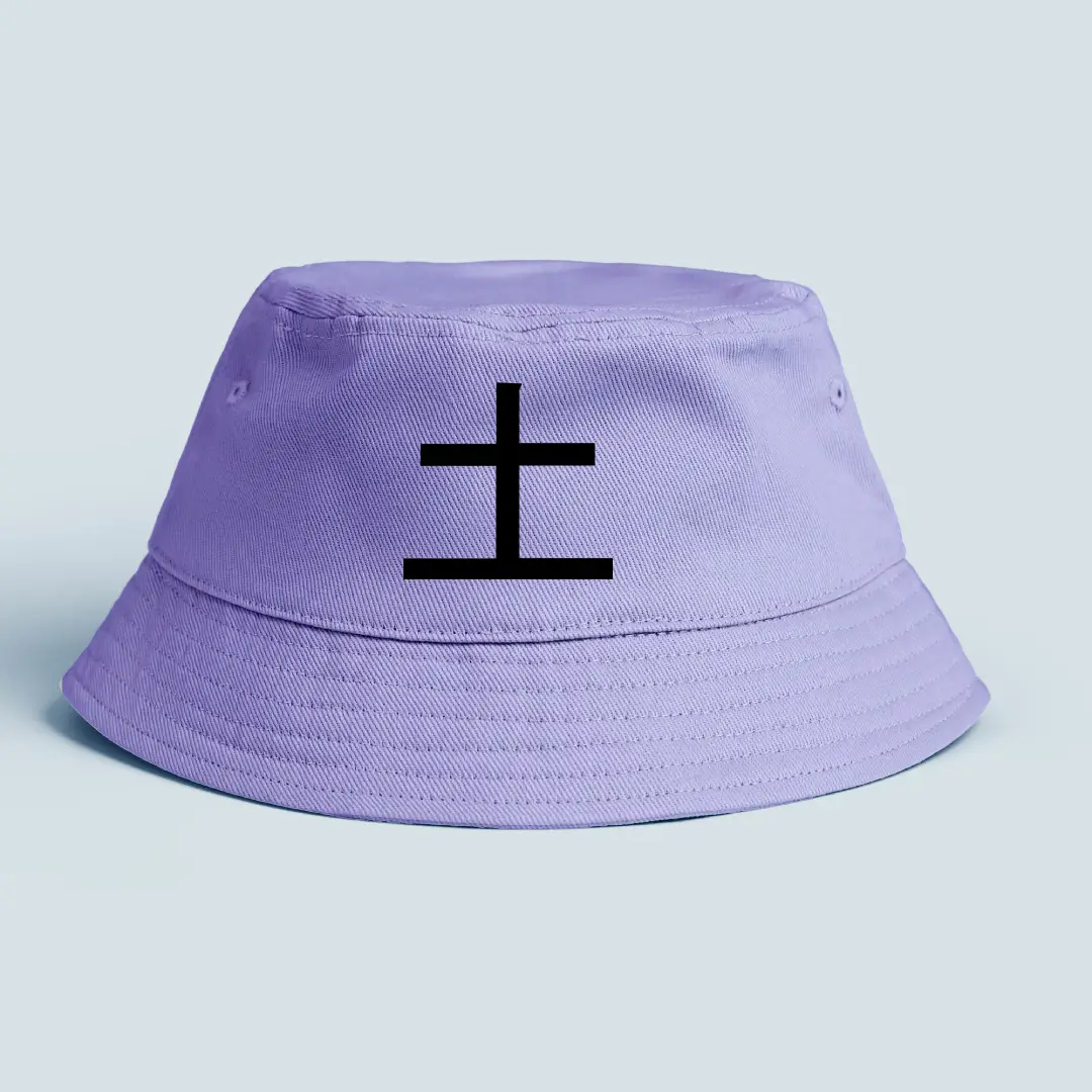 Earth Elements Printed On Lavender Bucket Hat
