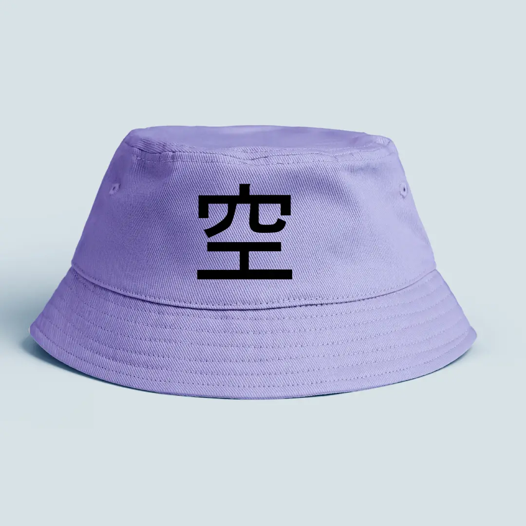 Sky Elements Printed On Lavender Bucket Hat