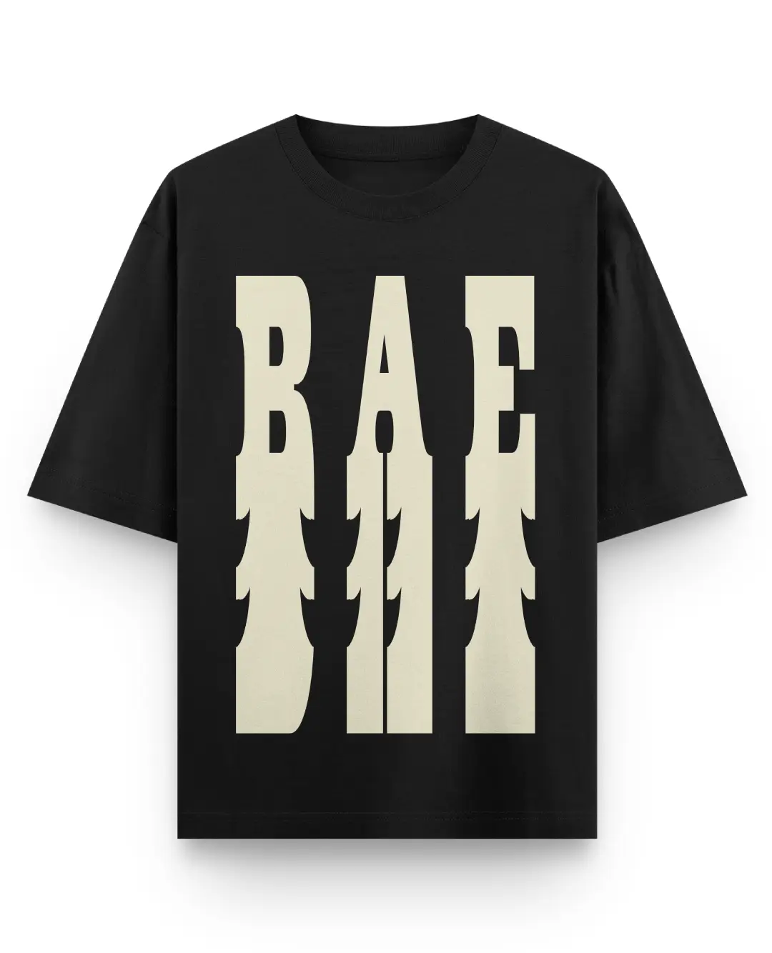 BAE Oversize Loose Fit Black T-shirt - Image 2