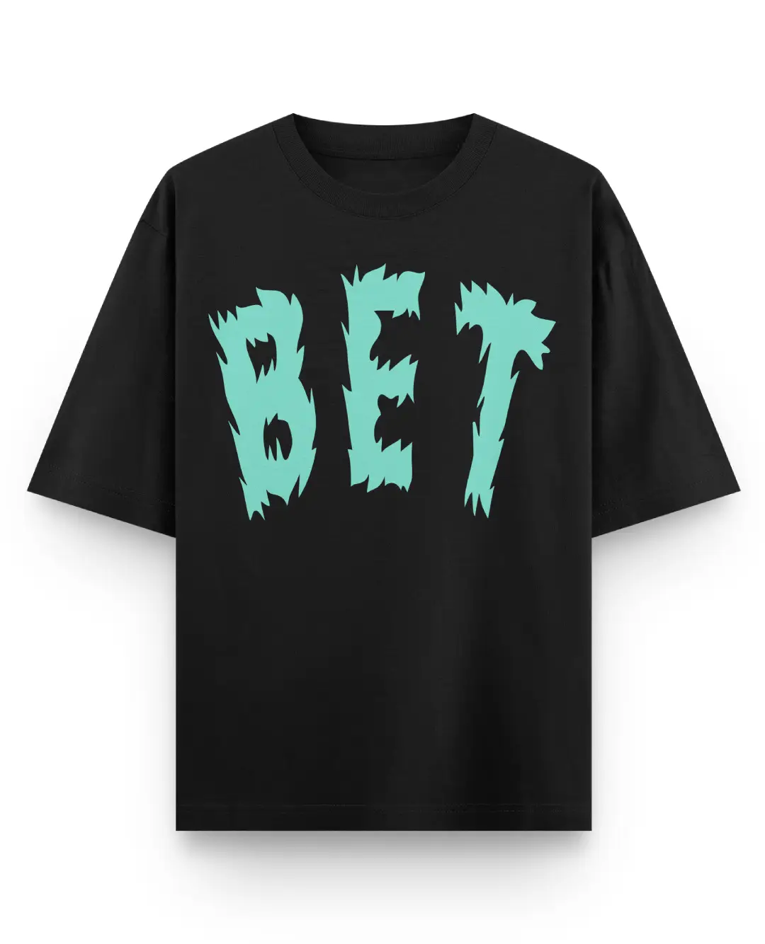 Bet Oversize Loose Fit Black T-shirt - Image 2