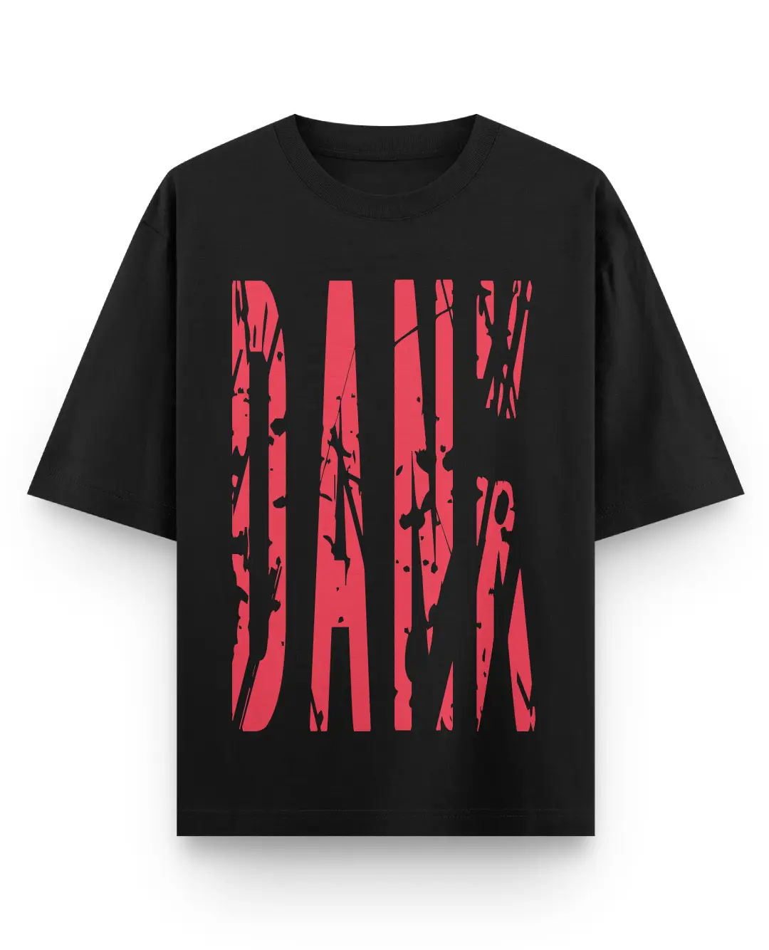 Dank Oversize Loose Fit Black T-shirt - Image 2
