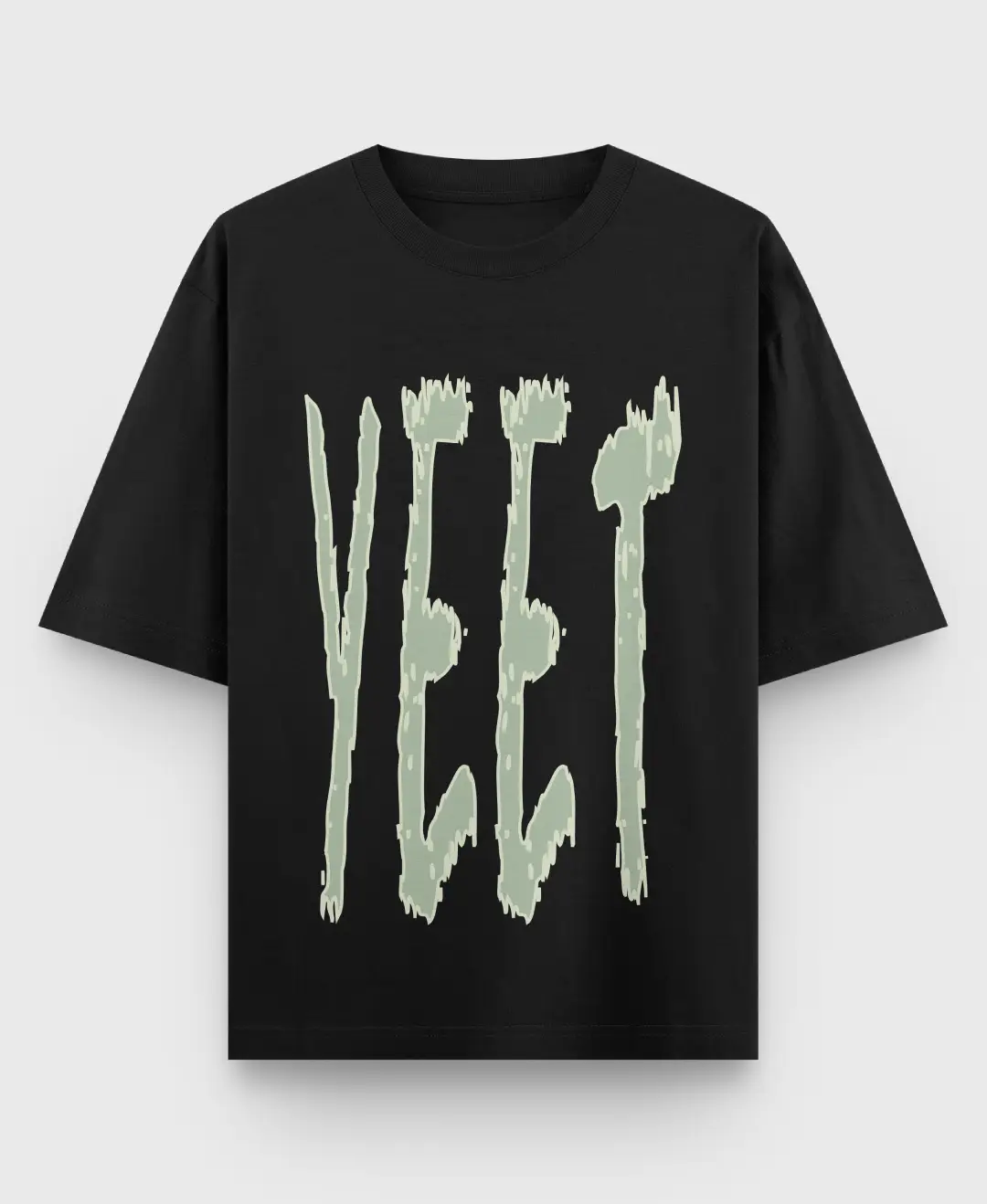 Yeet Oversize Loose Fit Black T-shirt - Image 2