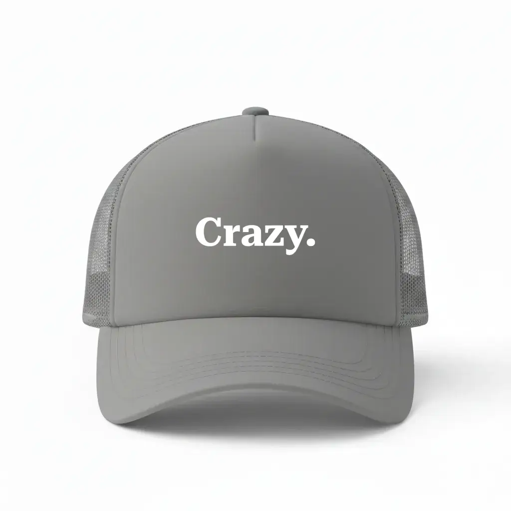 Crazy Grey Trucker Cap