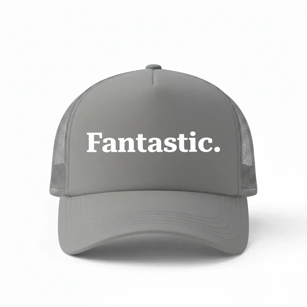 Fantastic Grey Trucker Cap