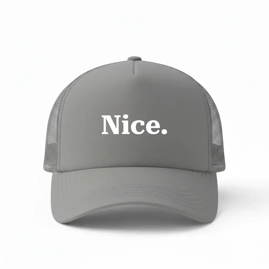 Nice Grey Trucker Cap