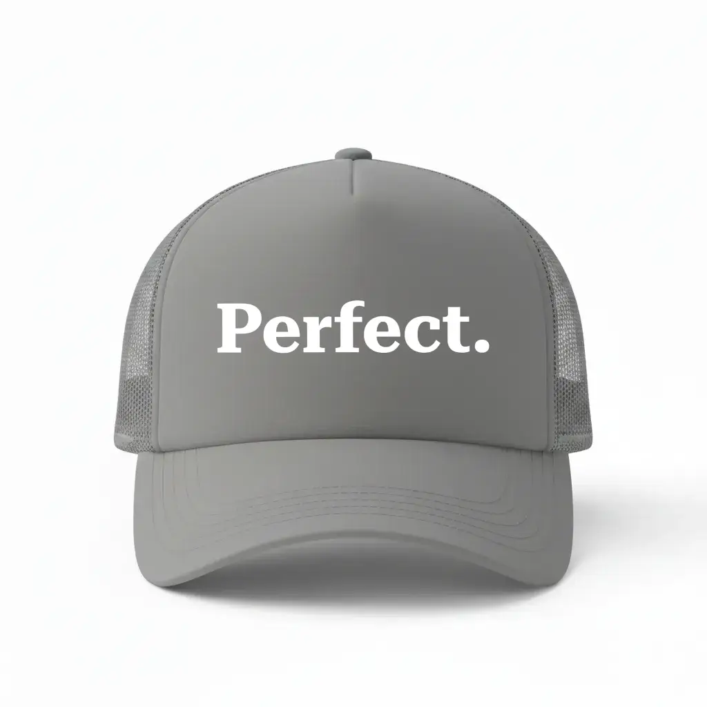 Perfect Grey Trucker Cap