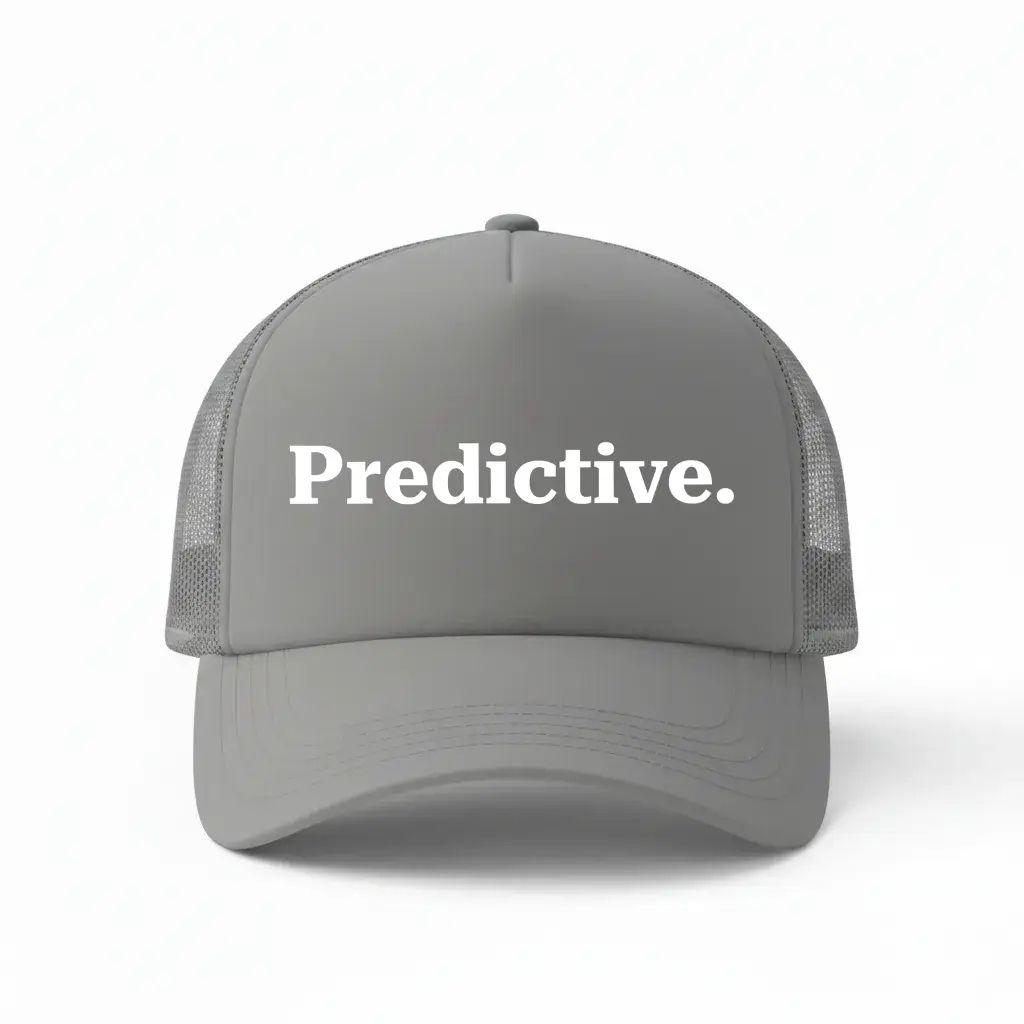Predictive Grey Trucker Cap