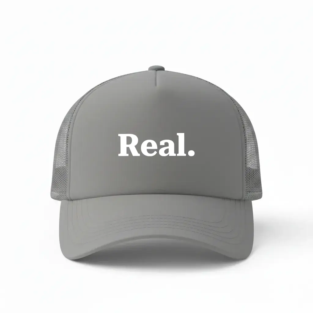 Real Grey Trucker Cap