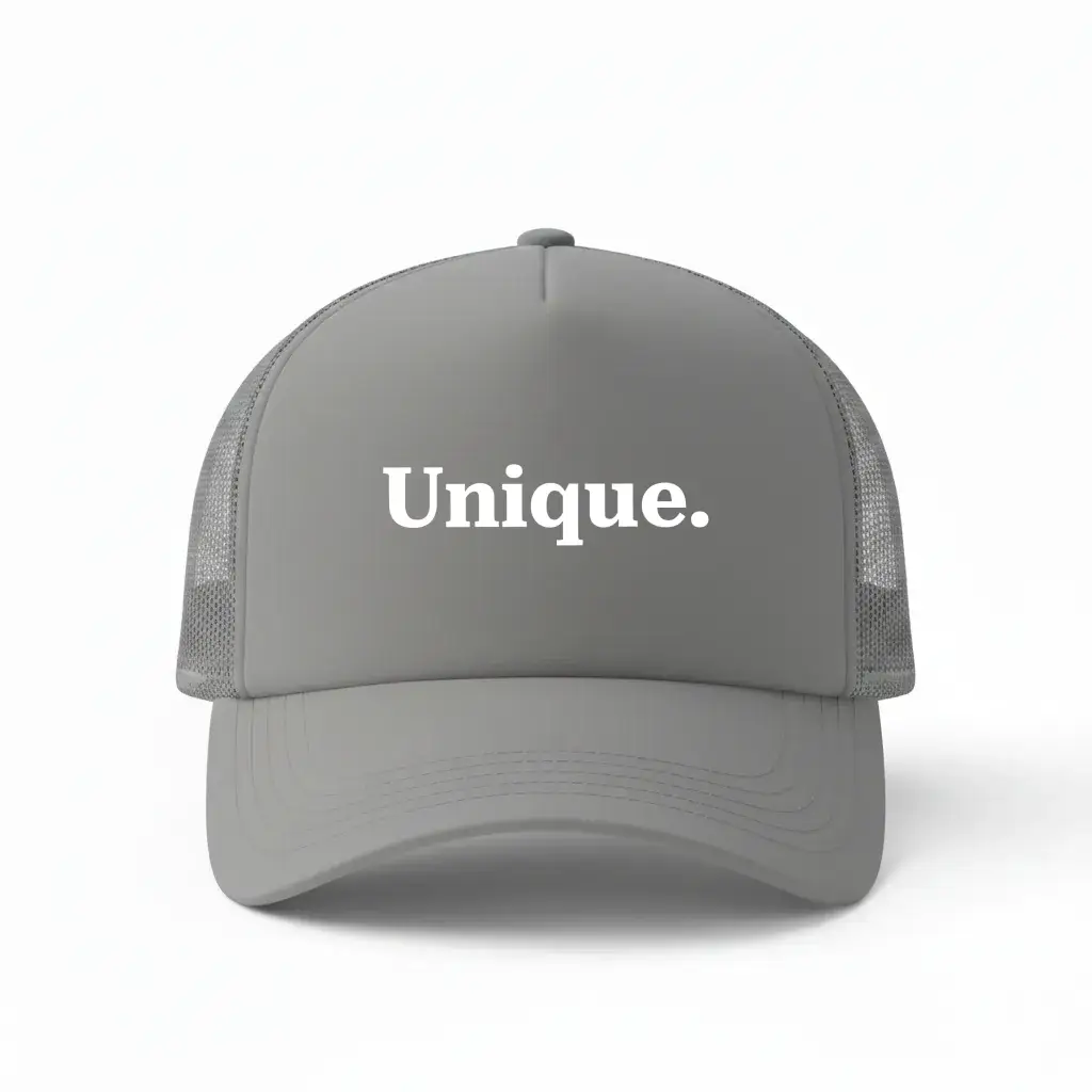 Unique Grey Trucker Cap