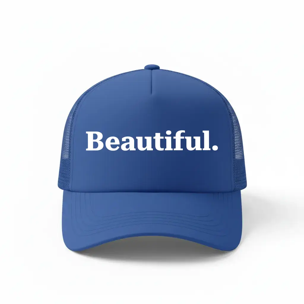 Beautiful Royal Blue Trucker Cap