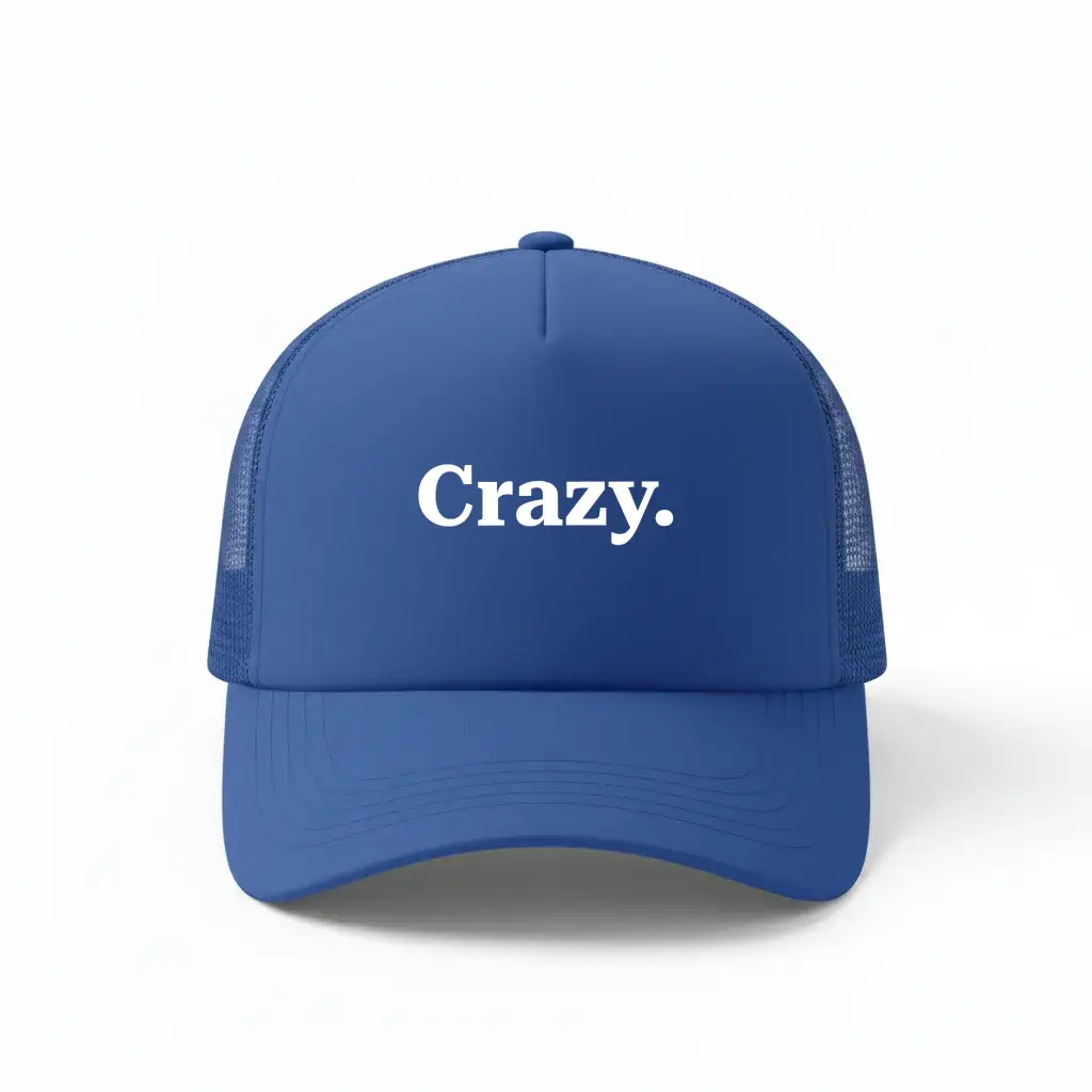 Crazy Royal Blue Trucker Cap