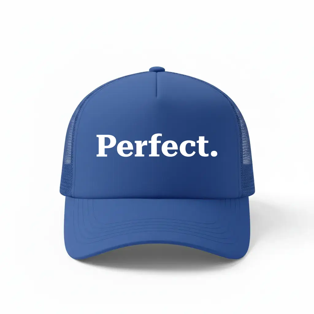 Perfect Royal Blue Trucker Cap