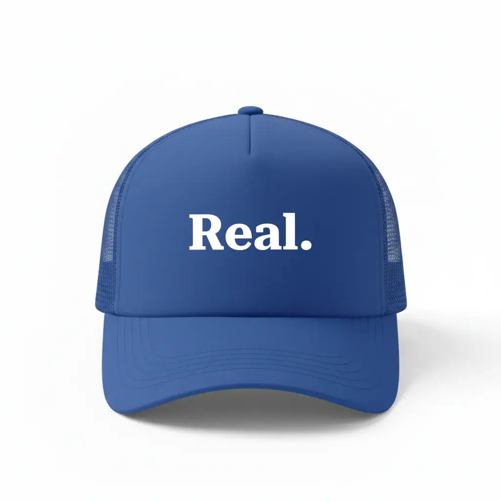 Real Royal Blue Trucker Cap