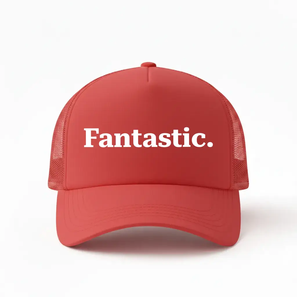 Fantastic Red Trucker Cap