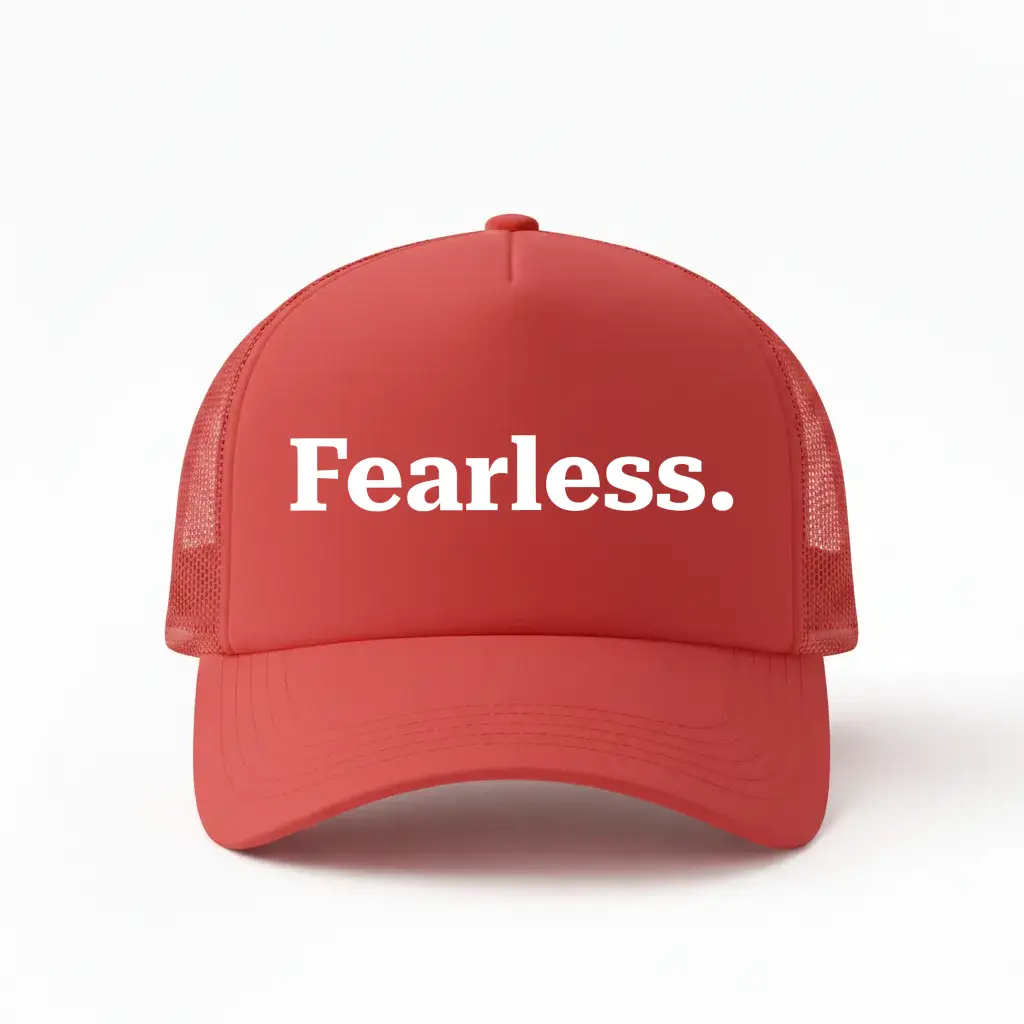 Fearless Red Trucker Cap