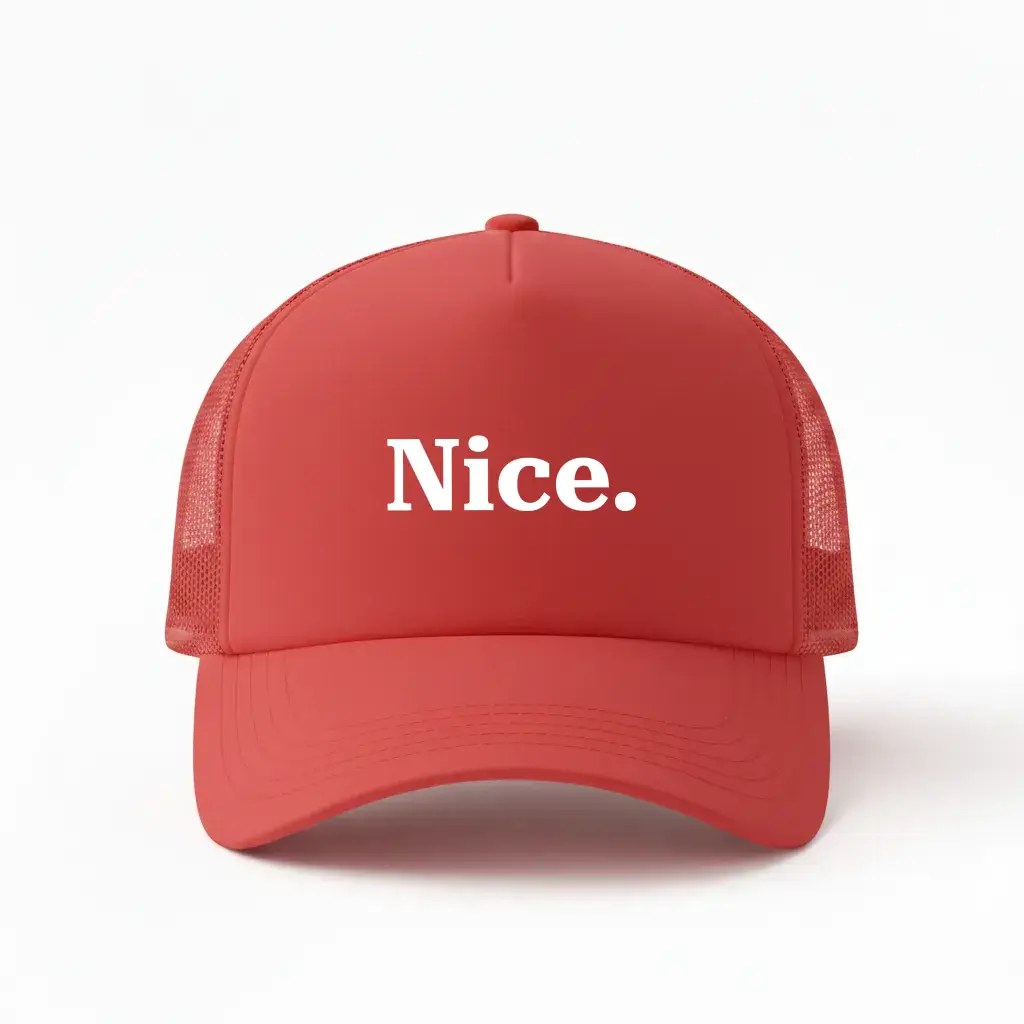 Nice Red Trucker Cap