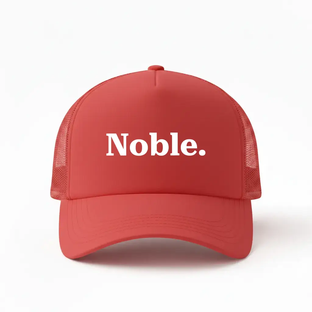 Noble Red Trucker Cap