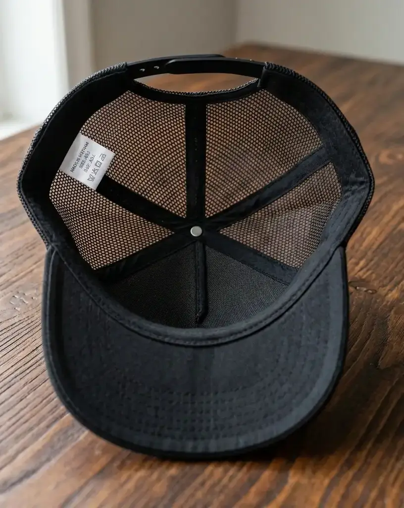 Wise Black Trucker Cap - Image 2