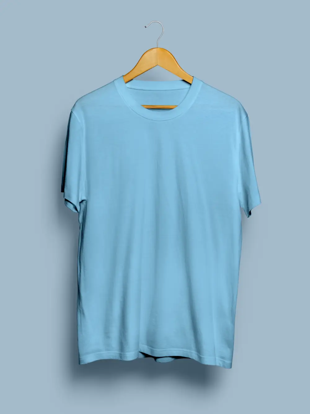Spandex Cotton Stretch T-shirt Baby Blue