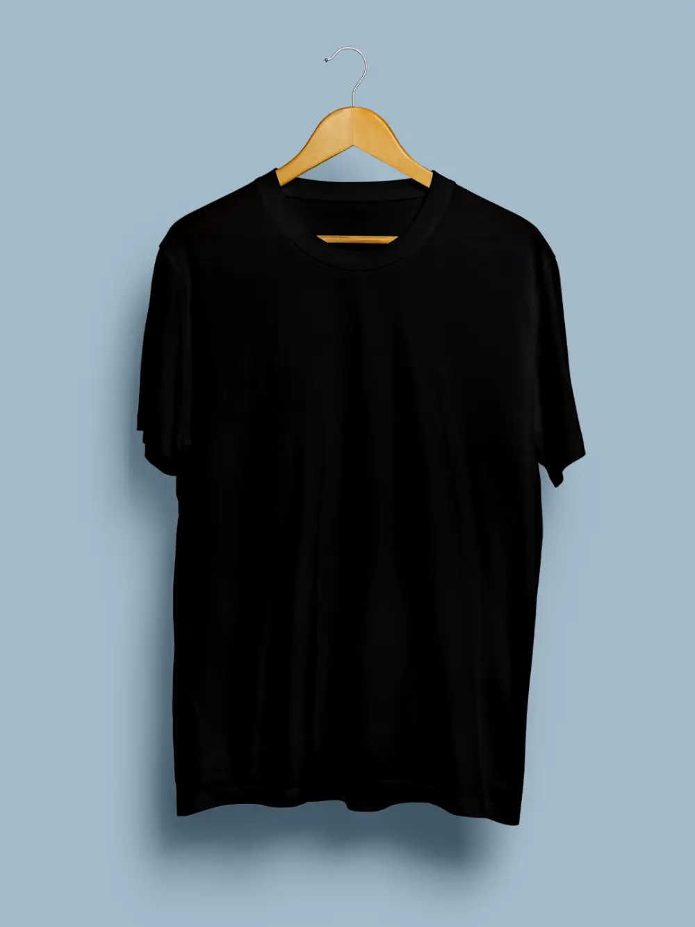 Spandex Cotton Stretch T-shirt Black