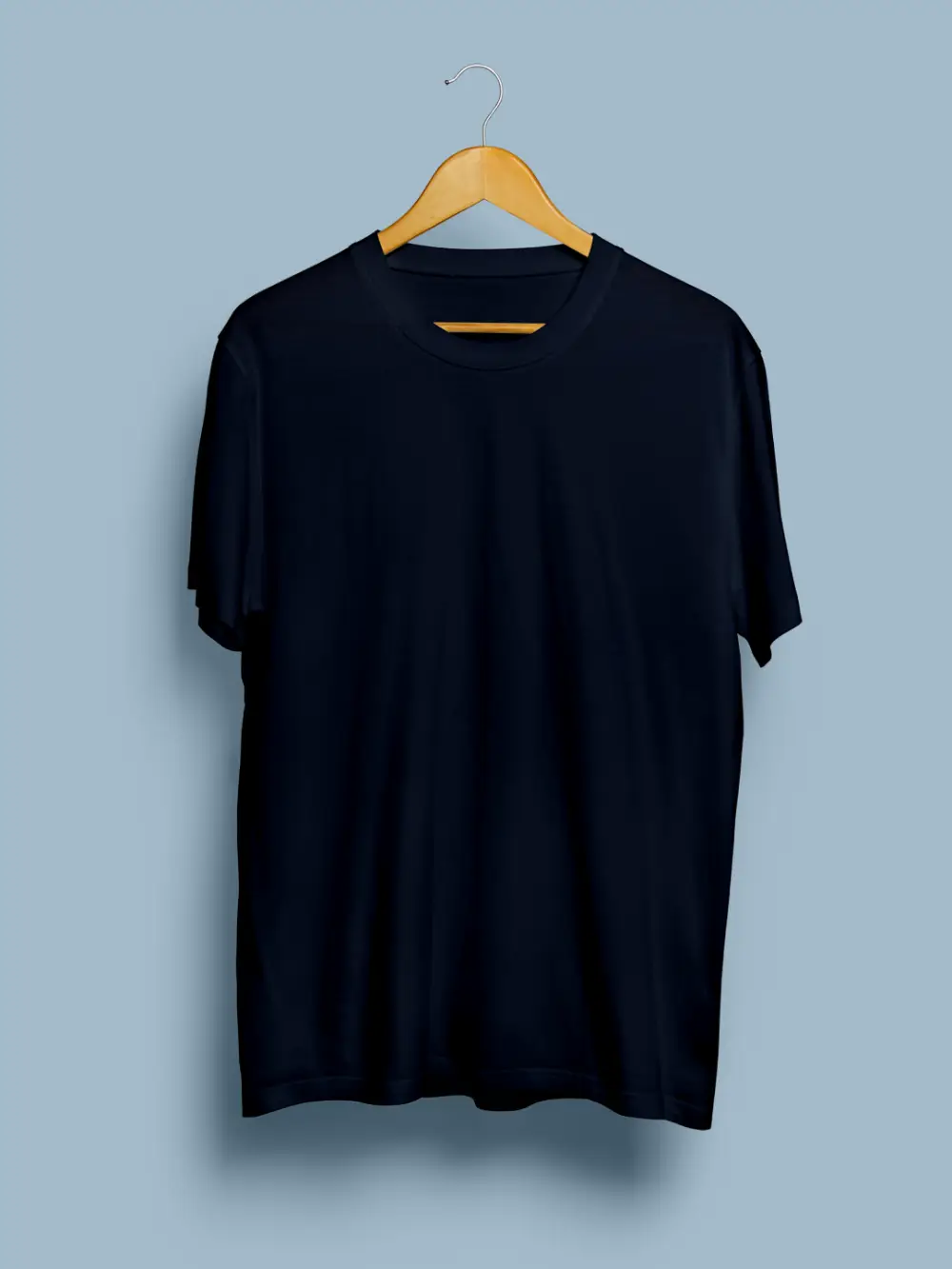 Spandex Cotton Stretch T-shirt Navy Blue