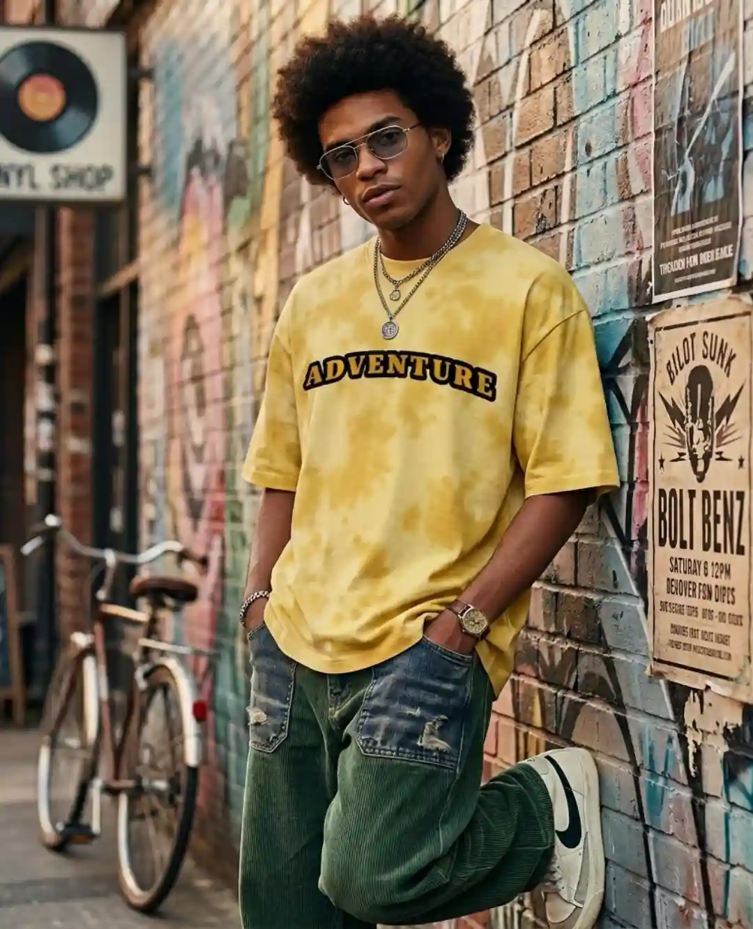 Adventure Tie Dye Oversize Cotton T-shirt