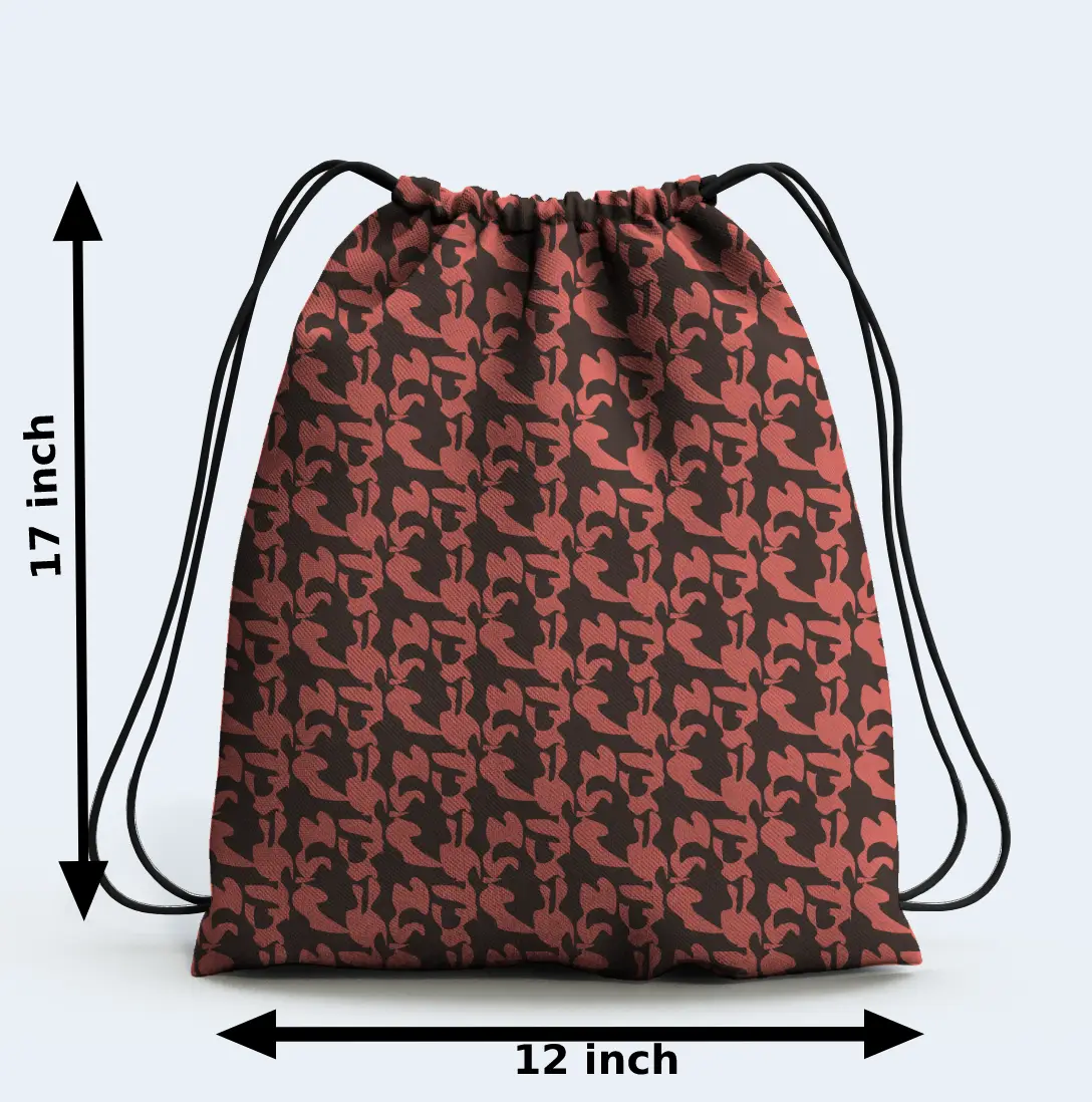 Peachy Camouflage Drawstring Bag - Image 2