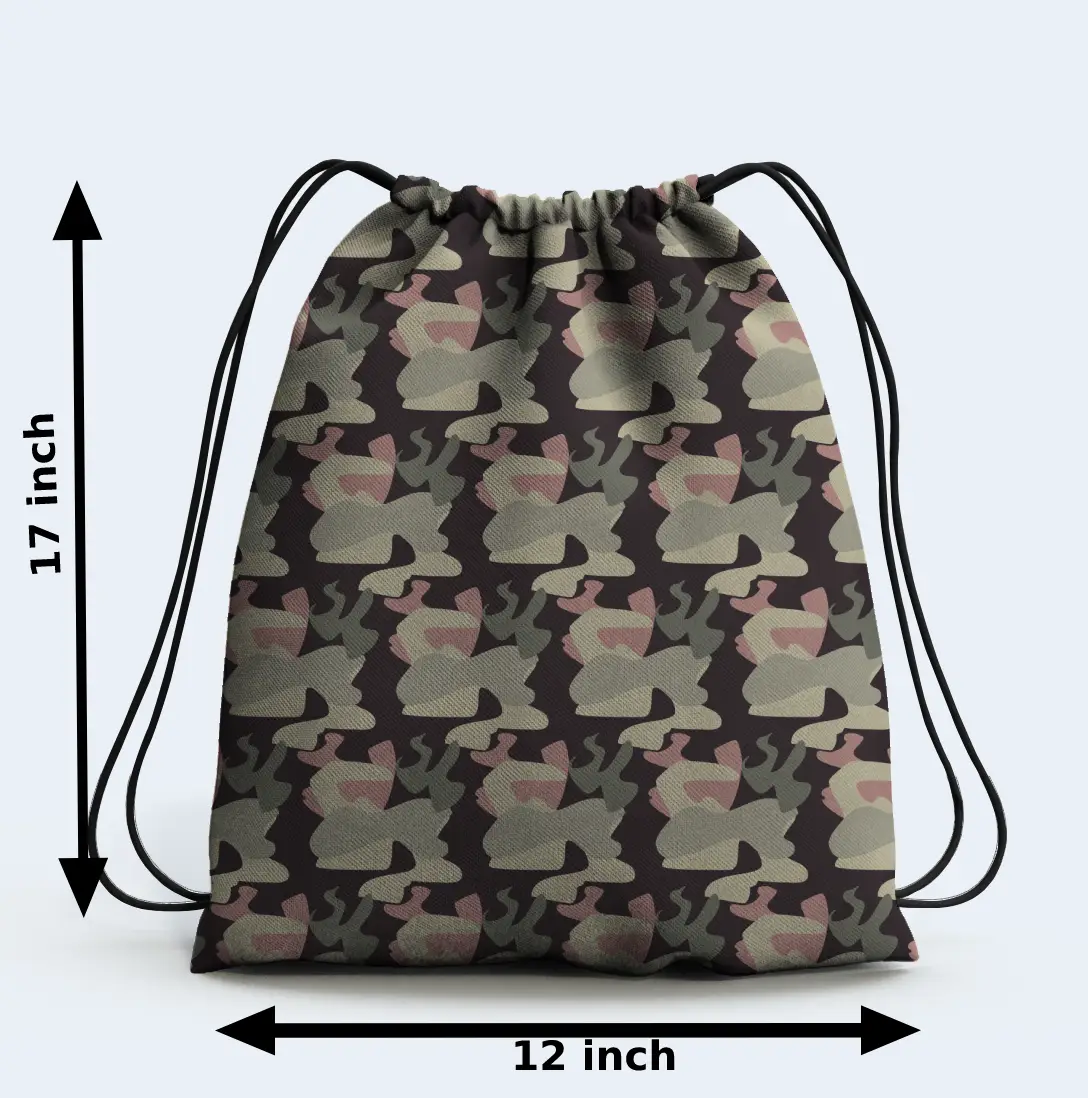 Everyday Camouflage Drawstring Bag - Image 2