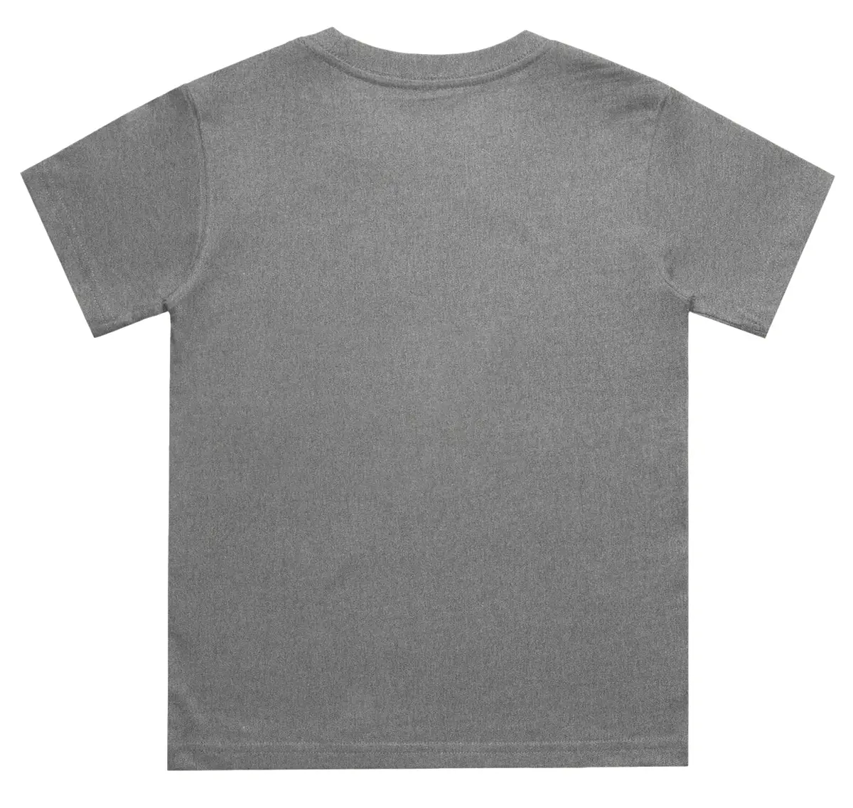 Kids Dark Charcoal Melange Cotton T-shirt - Image 3