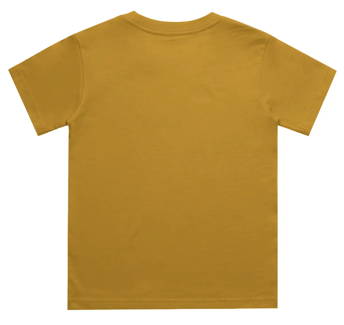 Kids Mustard Yellow Cotton T-shirt - Image 3
