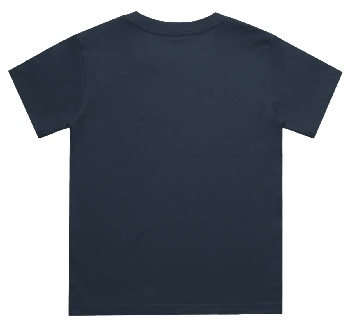 Boys Plain Navy Blue Cotton T-shirt - Image 3