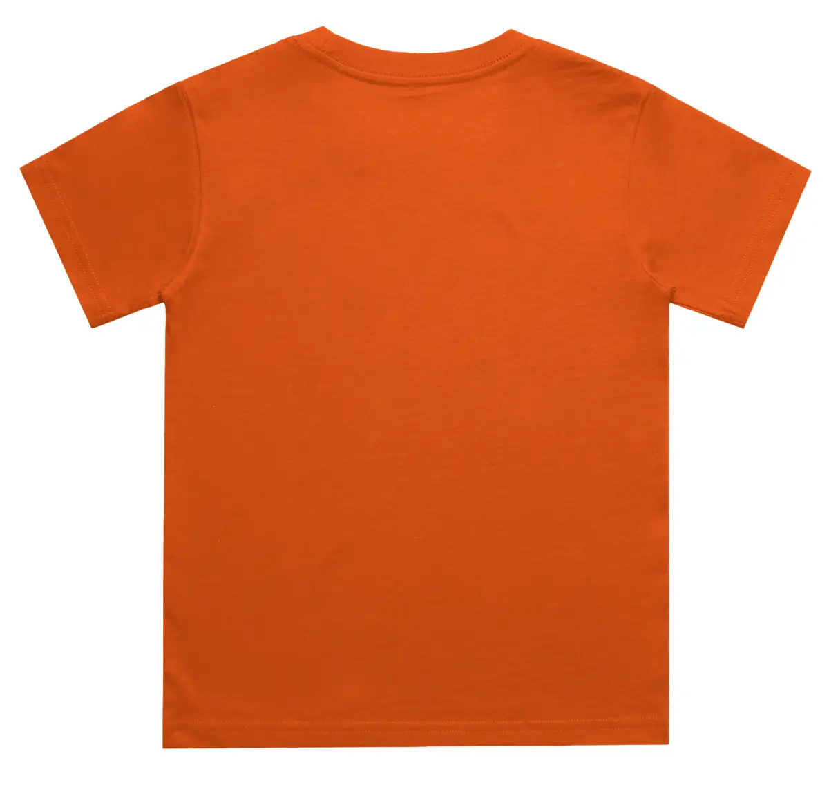 Kids Tangy Orange Cotton T-shirt - Image 3