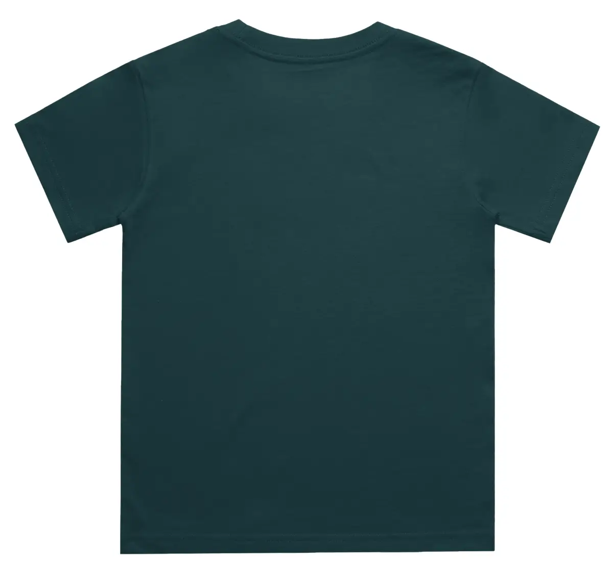 Kids Peacock Color Petrol Blue Cotton T-shirt - Image 3