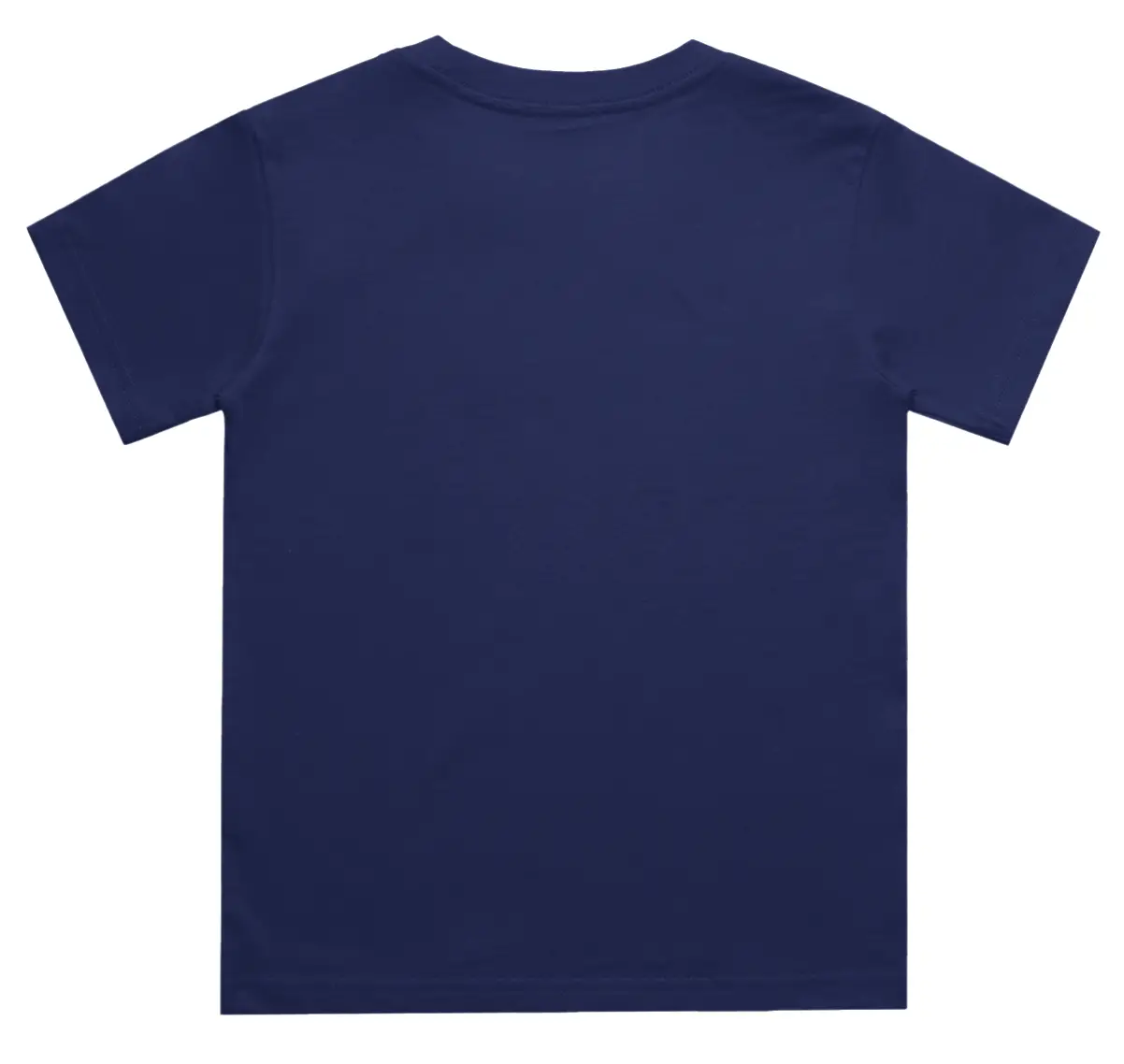 Kids Plain Royal Blue Cotton T-shirt - Image 3