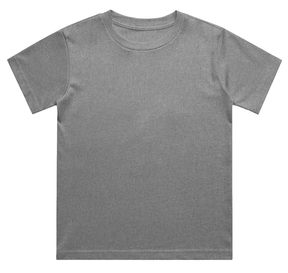 Kids Dark Charcoal Melange Cotton T-shirt - Image 2