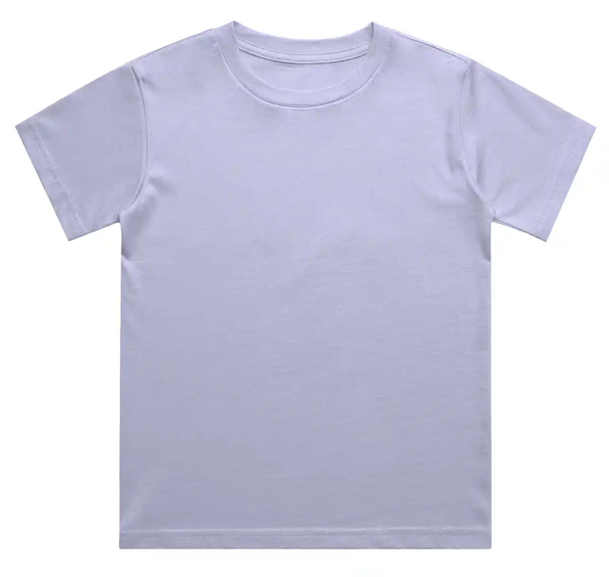 Kids Plain Lavender Cotton T-shirt - Image 2
