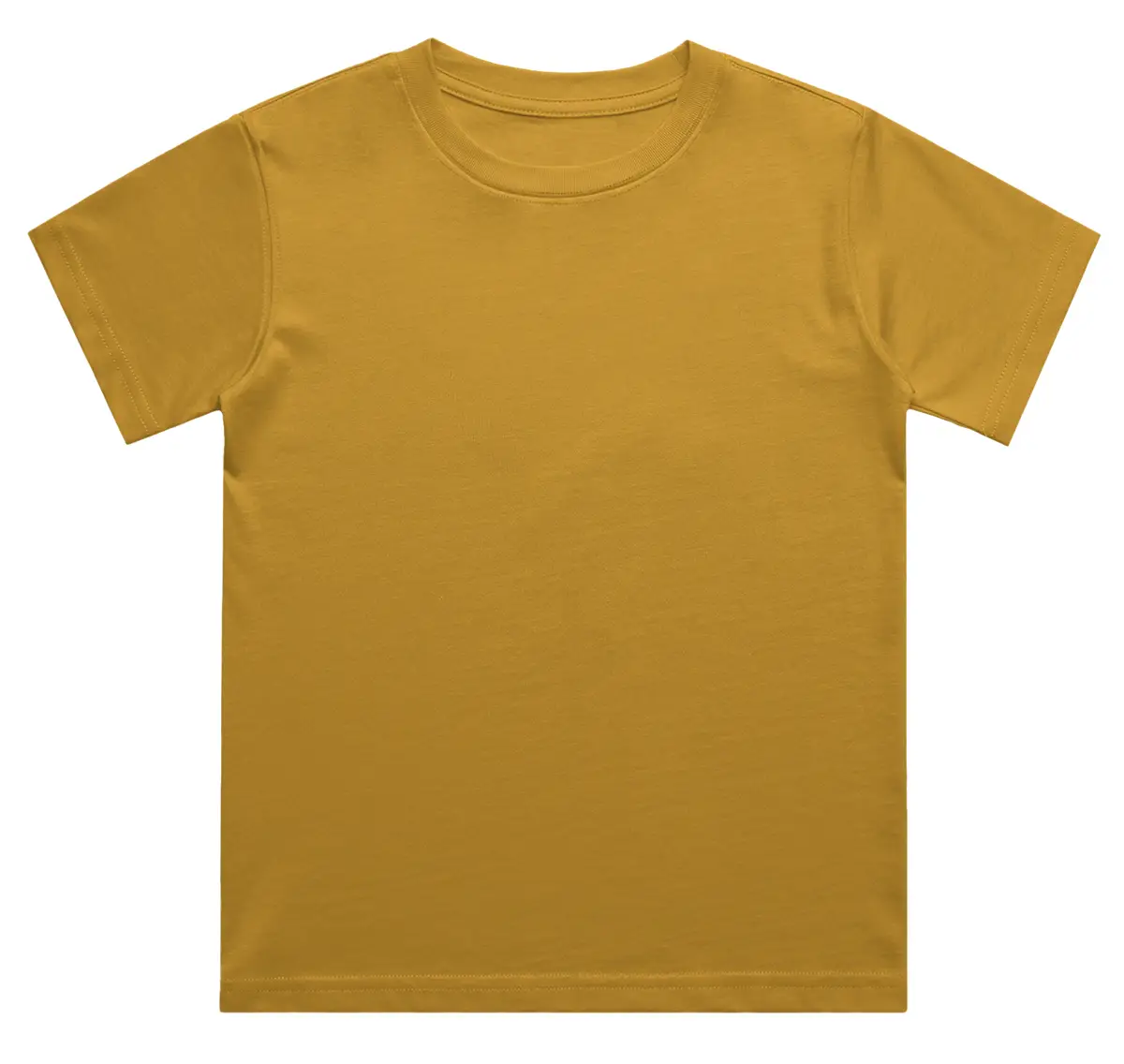 Kids Mustard Yellow Cotton T-shirt - Image 2
