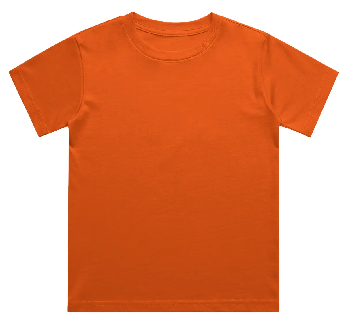 Kids Tangy Orange Cotton T-shirt - Image 2