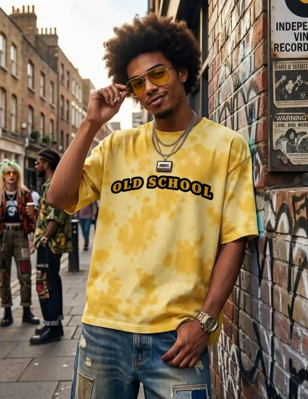 Oldschool Tie Dye Oversize Cotton T-shirt