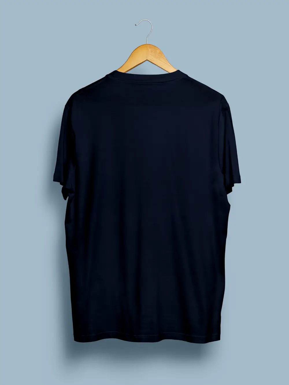 Spandex Cotton Stretch T-shirt Navy Blue - Image 2