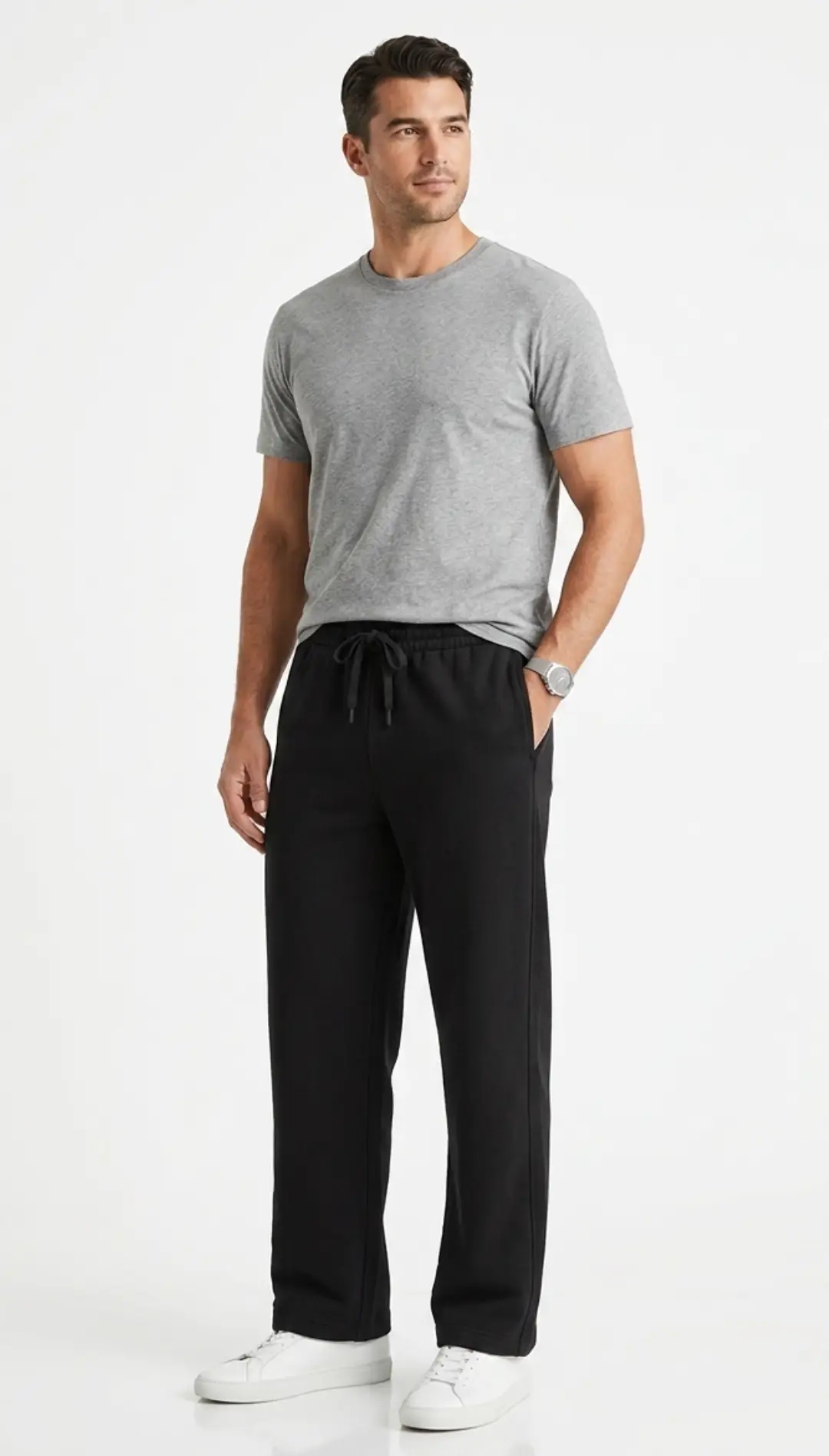 Black Baggy Sweatpant - Image 2