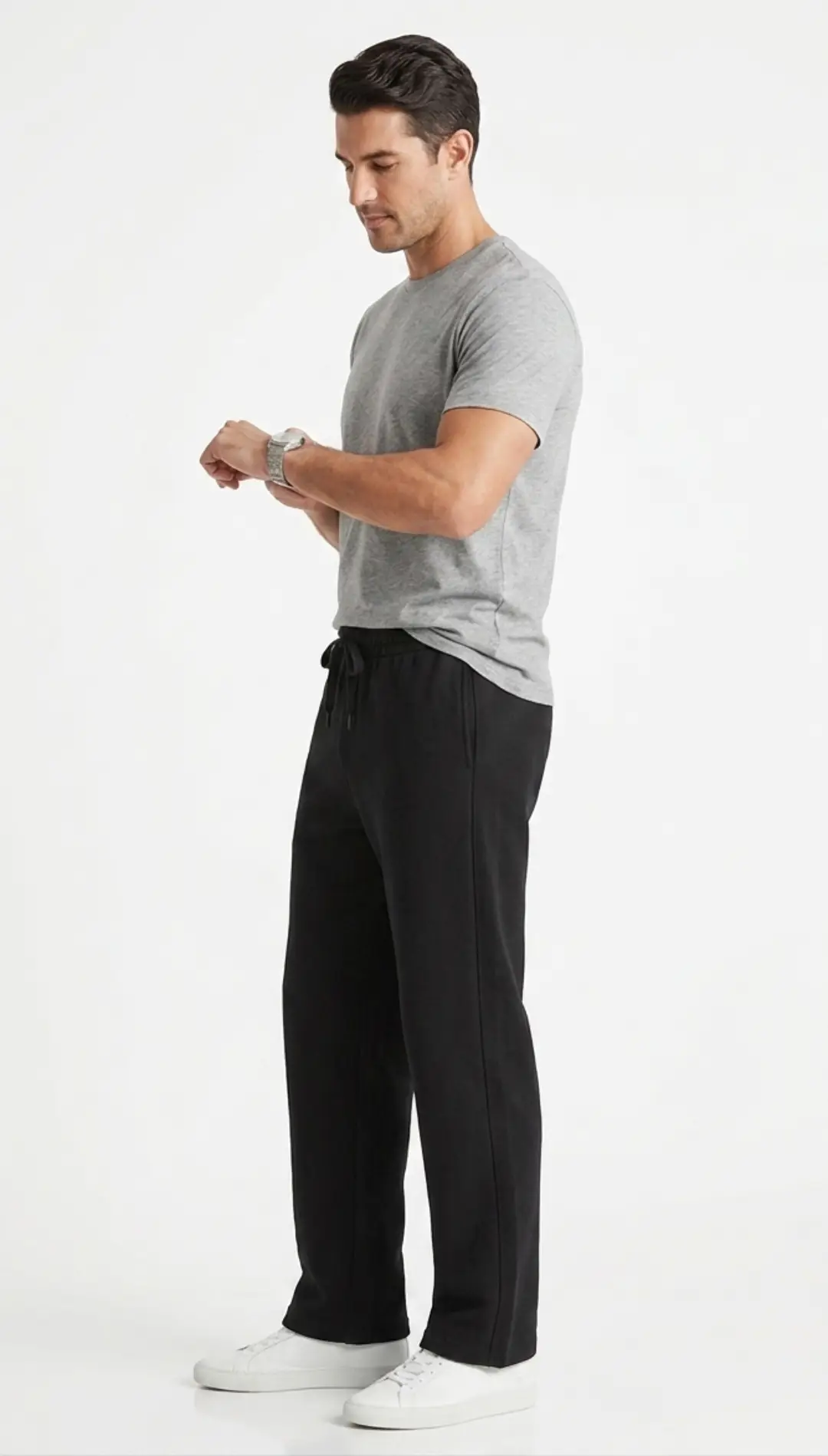 Black Baggy Sweatpant - Image 3
