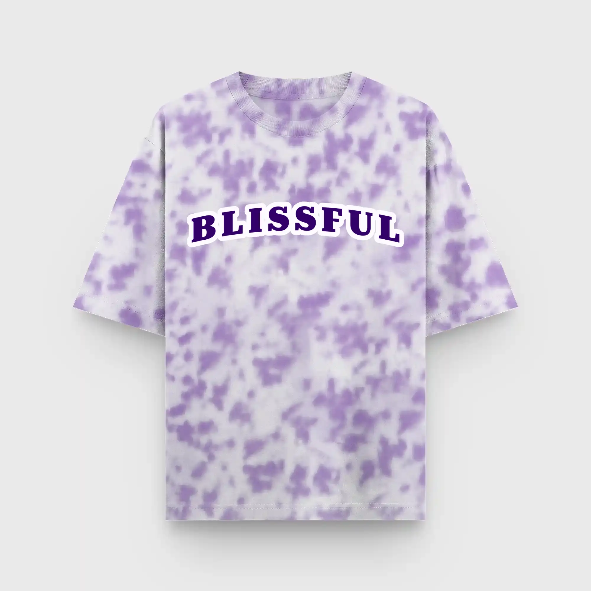 Blissful Lavender Tie Dye Oversize Cotton T-shirt - Image 2