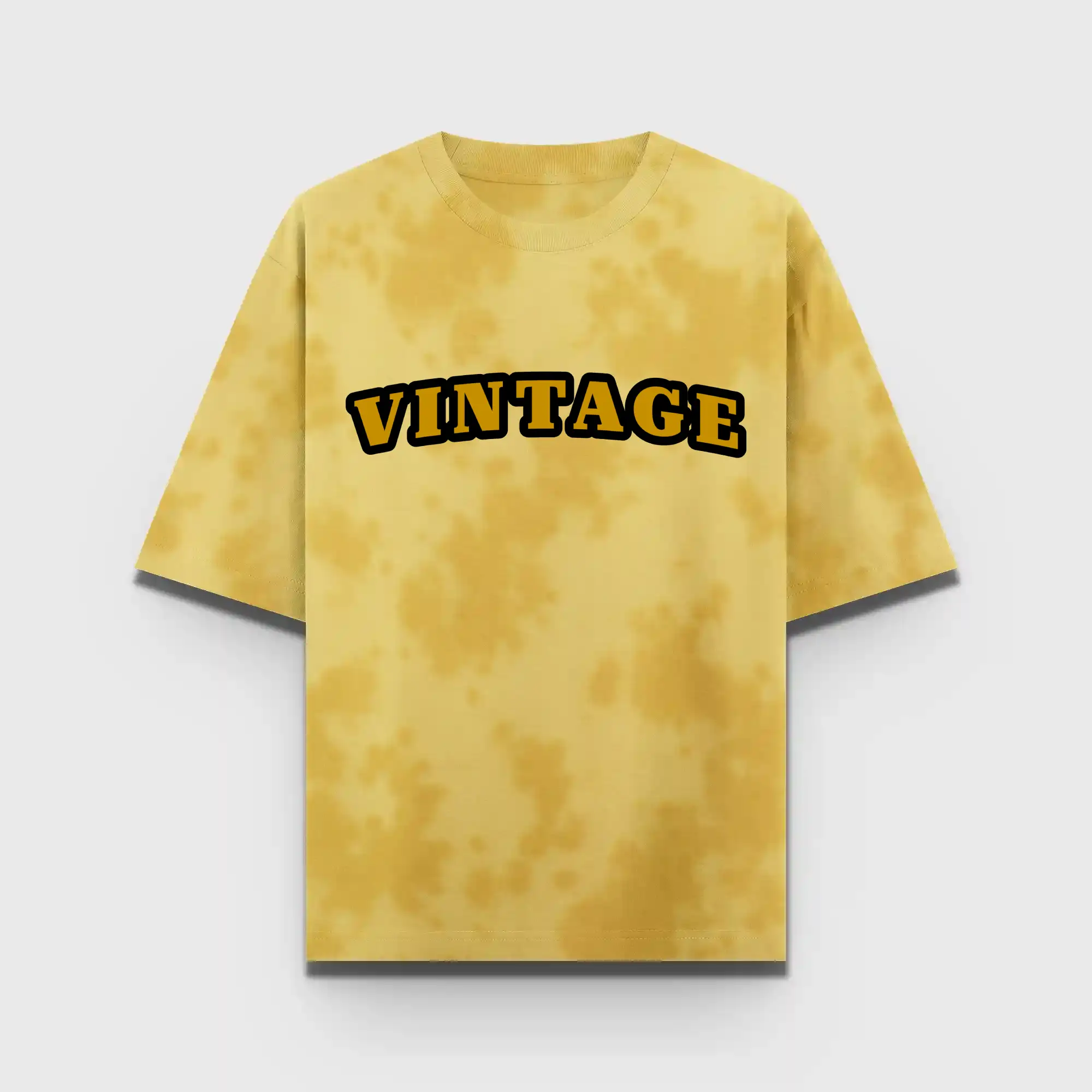 Vintage Tie Dye Oversize Cotton T-shirt - Image 2
