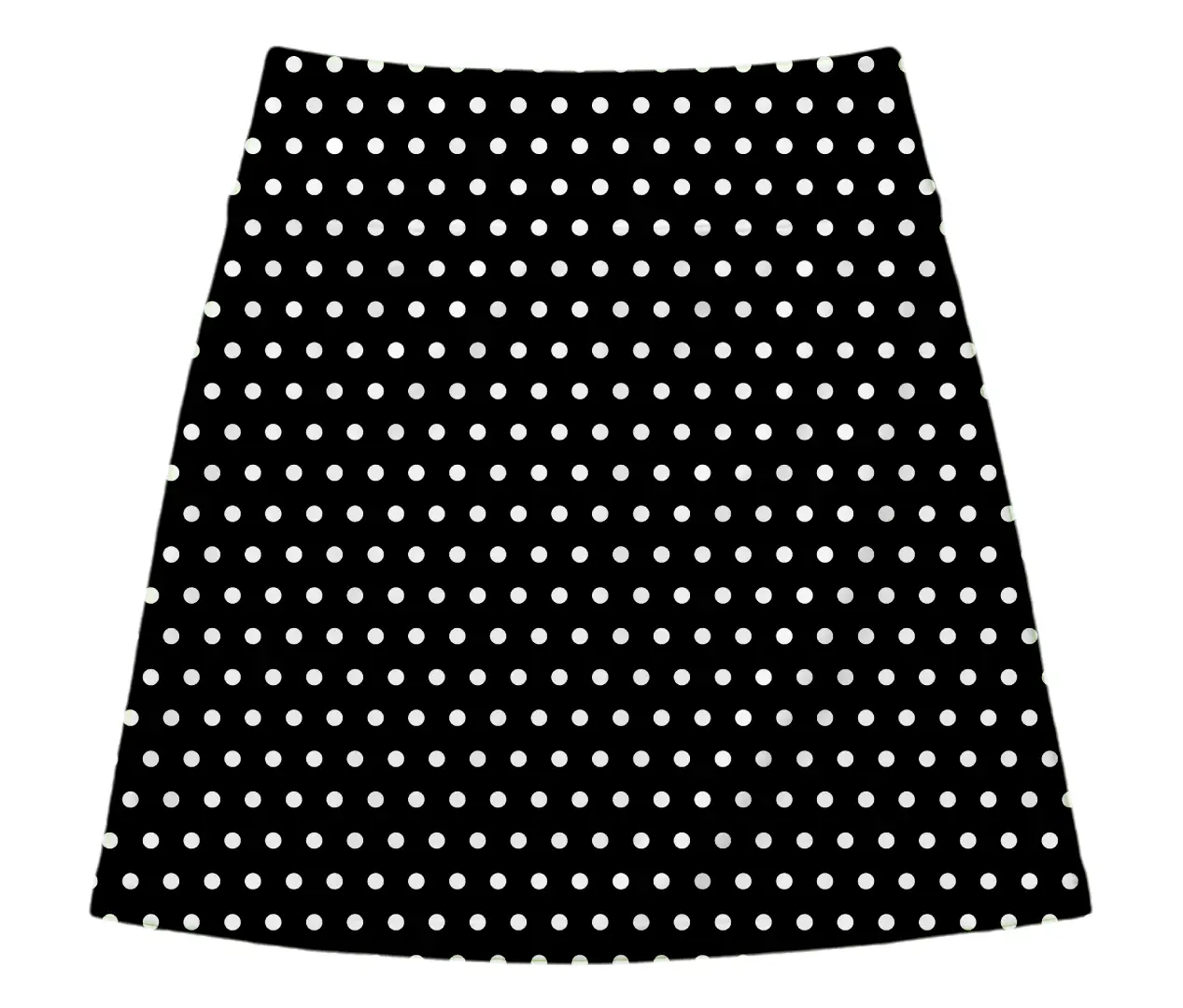 Black White Polka Print Mini Skirt And Tube Top Set - Image 2