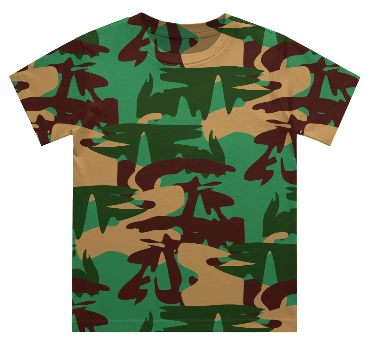 Kids Army Style Camo T-shirt - Image 2